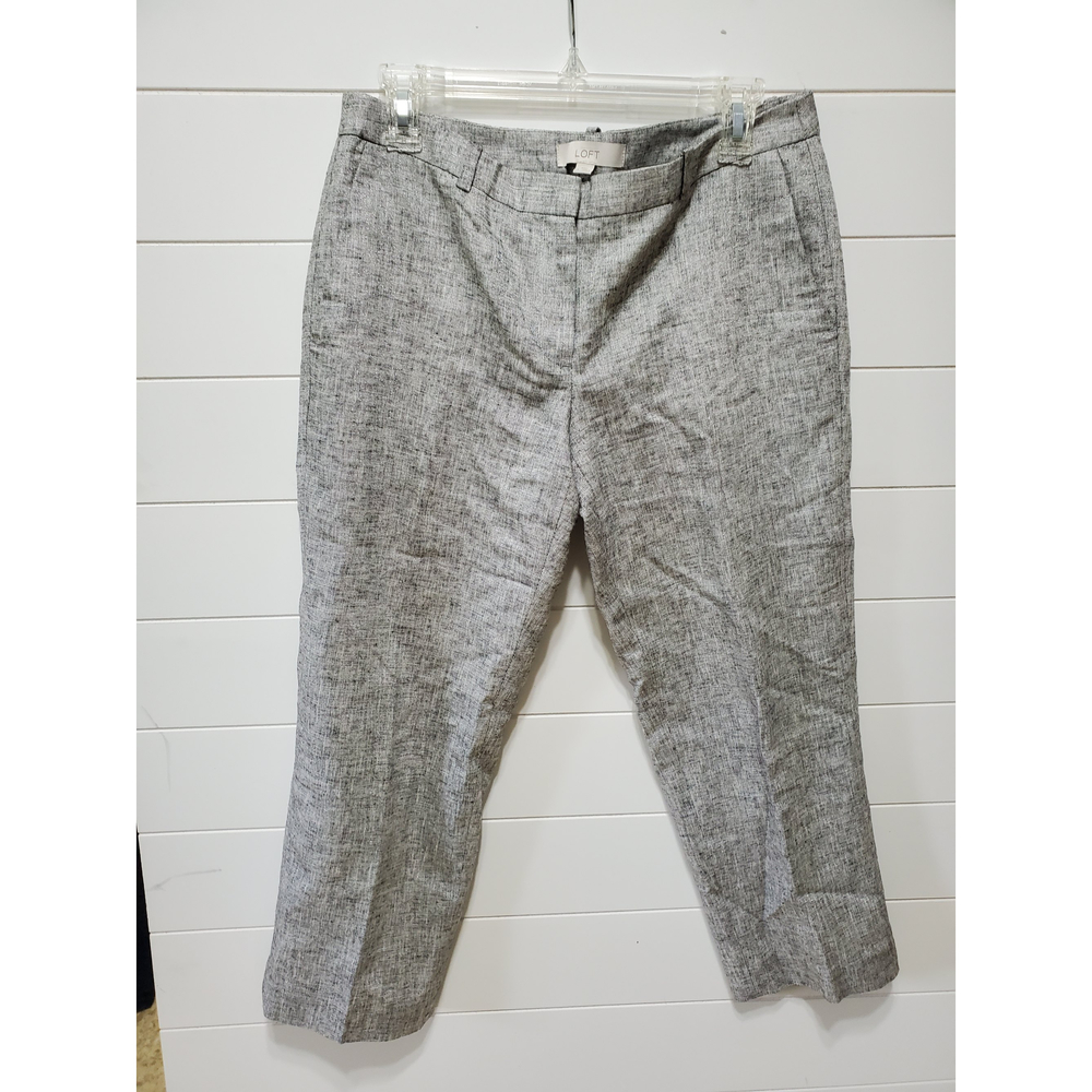 Ann Taylor Marisa trousers size 6 lightweight rayon linen blend